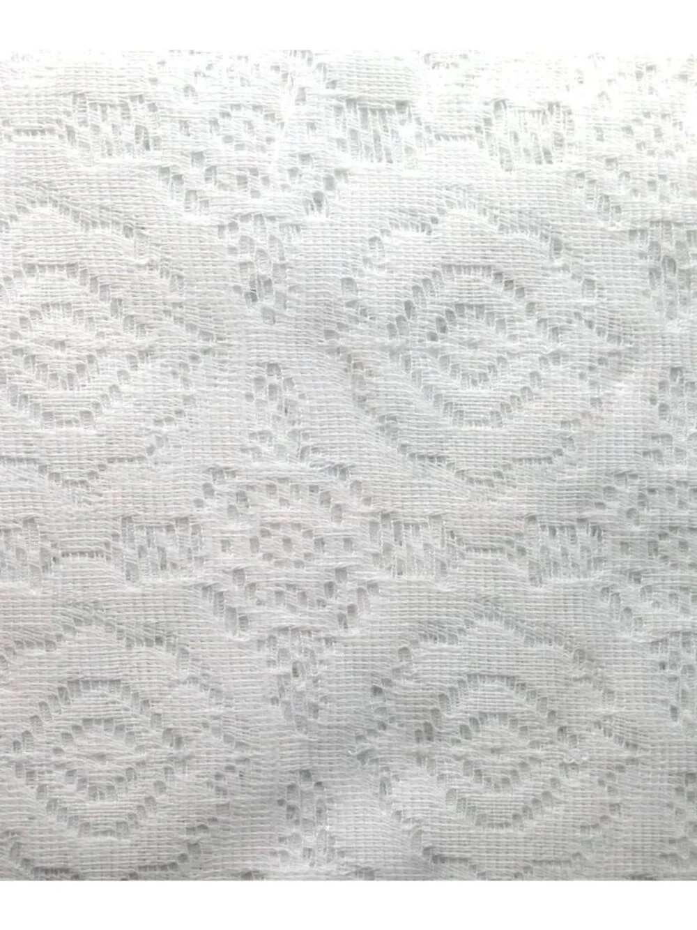White Lace Tablecloth Rectangular Vintage Scalloped Edge New in Package 60x90